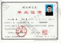 荣誉资质-硕士毕业证书
