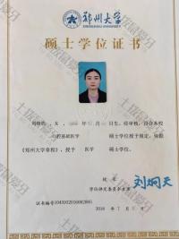 荣誉资质-硕士学位证书