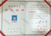 荣誉资质-硕士毕业证书