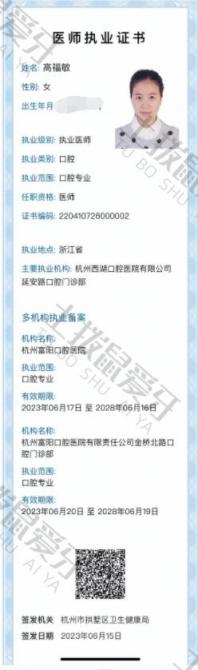 荣誉资质-执业证书