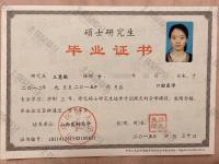 荣誉资质-硕士毕业证书