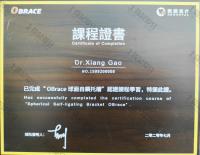 荣誉资质-OBrace课程证书