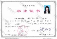 荣誉资质-本科毕业证