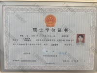 荣誉资质-硕士学位证
