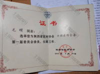 荣誉资质-陕西省医师协会口腔医师分会第一届委员会委员