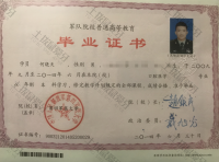 荣誉资质-第四军医大学本科毕业证