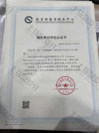 荣誉资质-国外学历学位认证书 