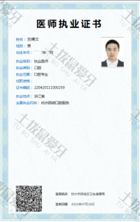 荣誉资质-医师执业证