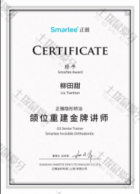 荣誉资质-正雅金牌讲师