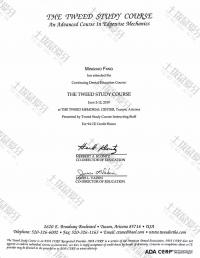 荣誉资质-美国图森TweedFoundation访问学者2