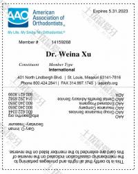 荣誉资质-美国正畸协会AAO会员