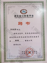 荣誉资质-湖北省口腔医学会正畸专业委员会第五届委员会常委 